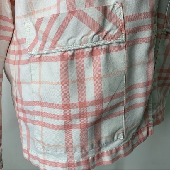 Burberry Women's Pink/White Nova Check Button Down Pajama Shirt Size Small - Picture 9 of 16